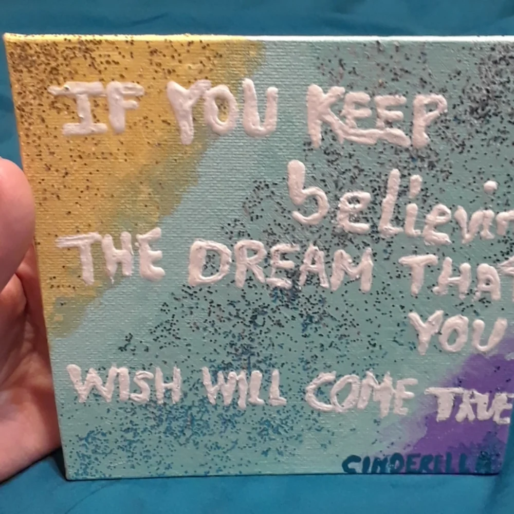 6x6 wall Cinderella Decor *Homemade